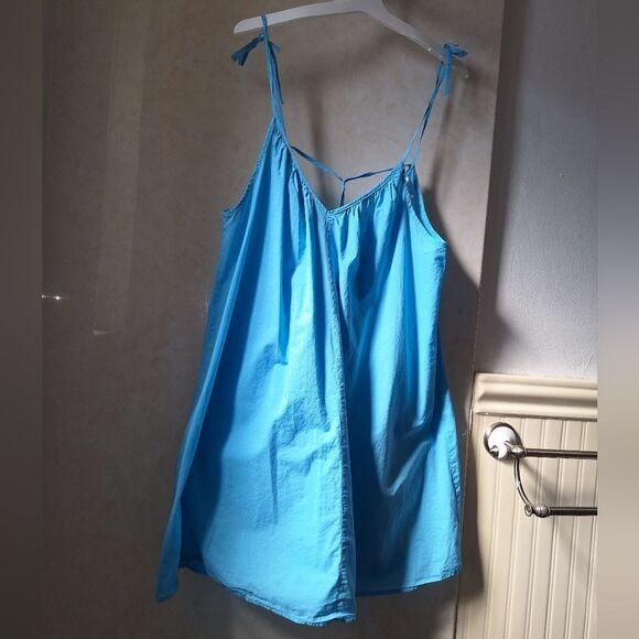 H&M M blue A Line Slip Dress tie - Picture 10 of 11